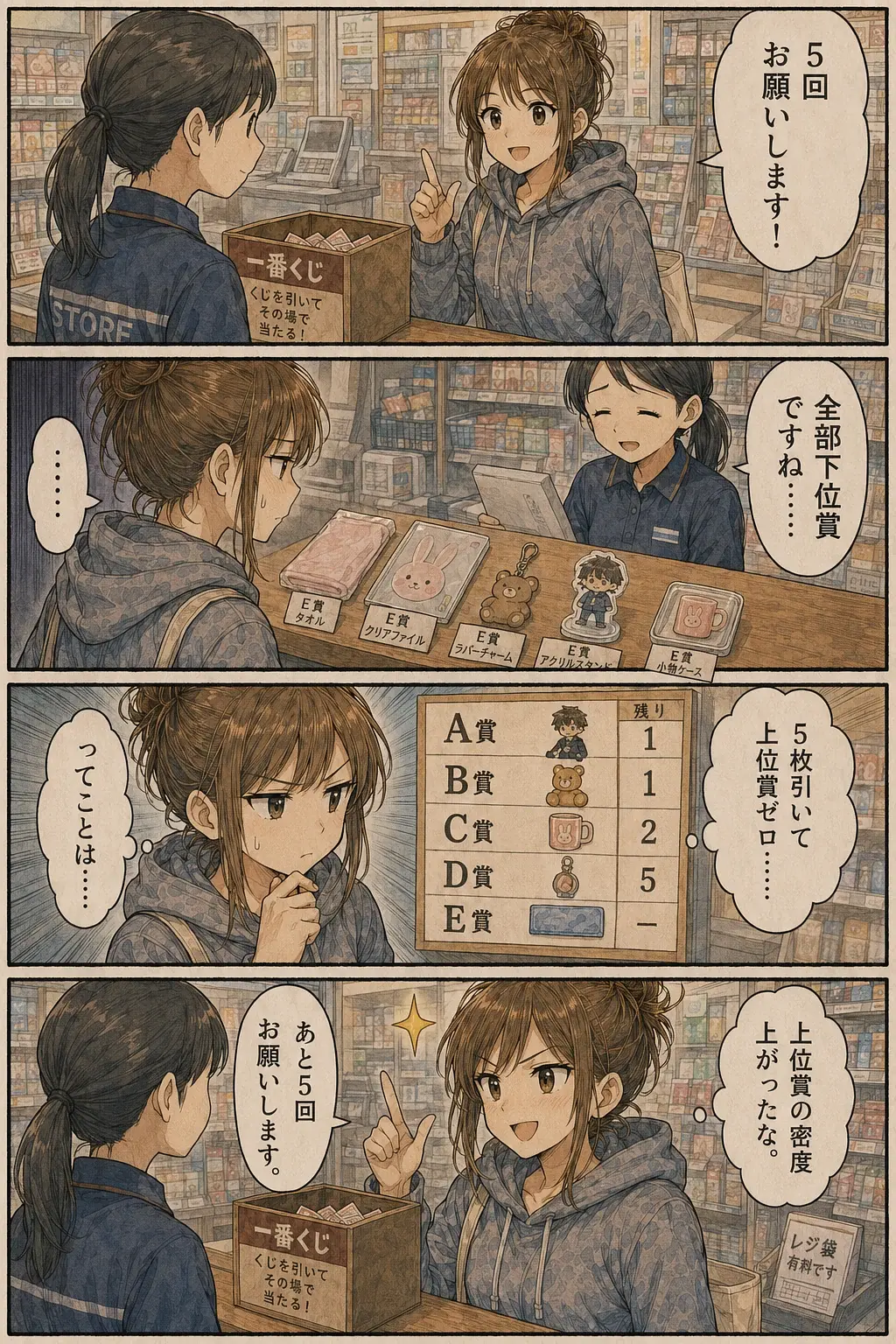 くじカスあるある #008「上位賞の密度、上がったな」