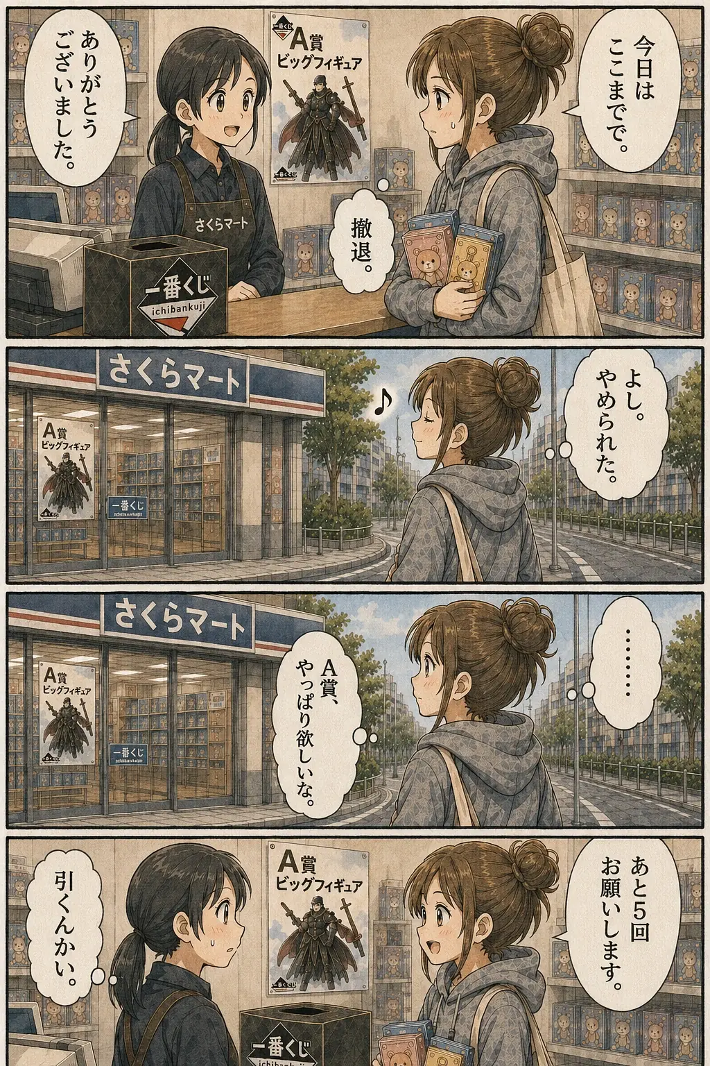 くじカスあるある #009「一度は撤退した」