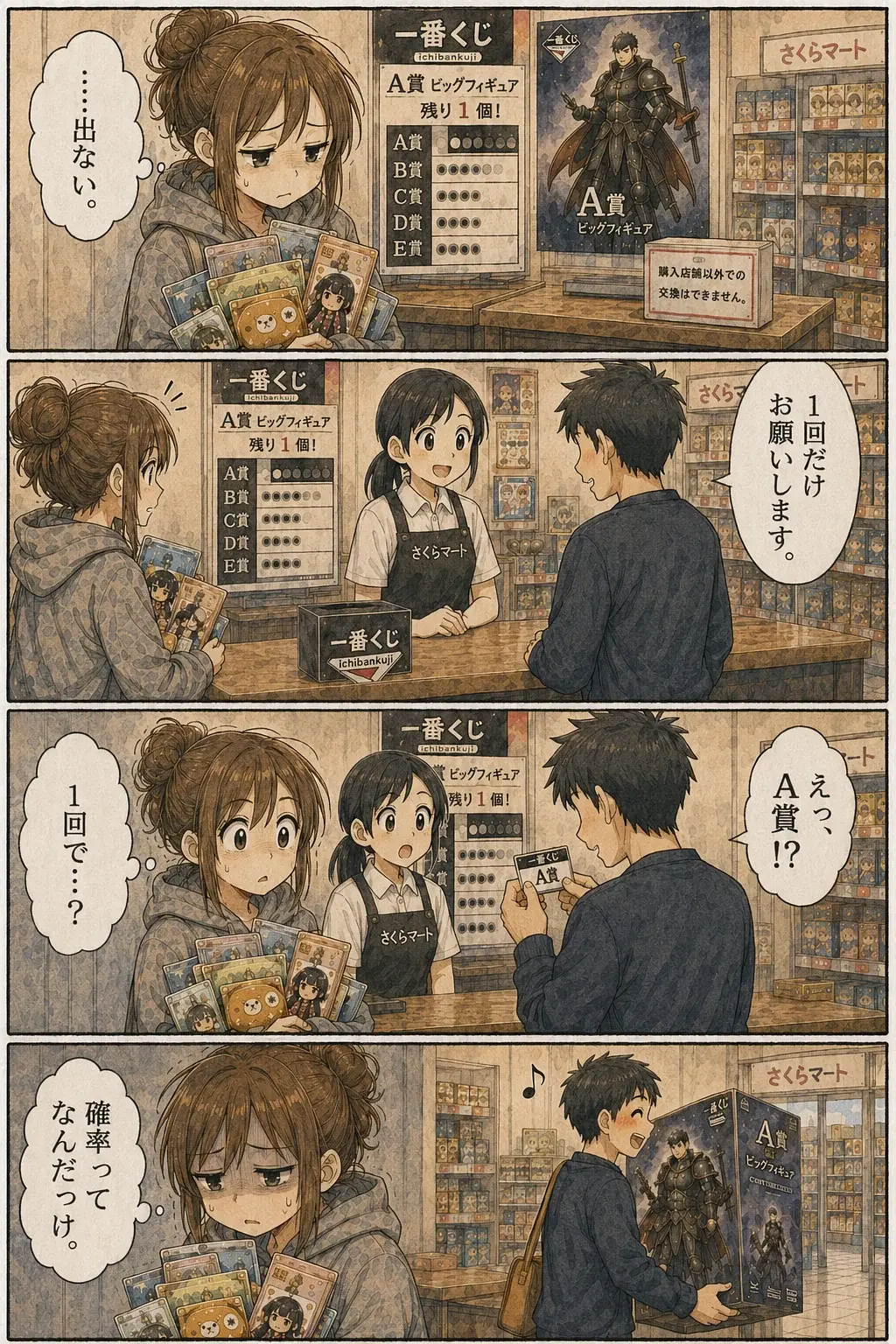 くじカスあるある #010「1回だけお願いします」
