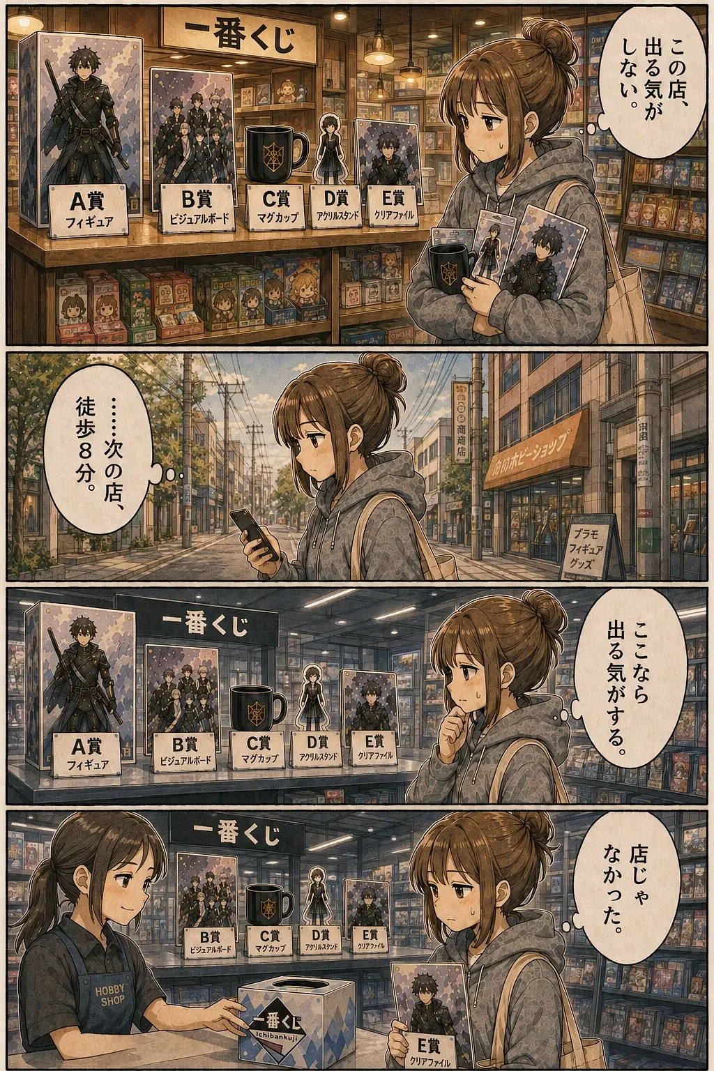 くじカスあるある #014「別の店なら出る気がする」