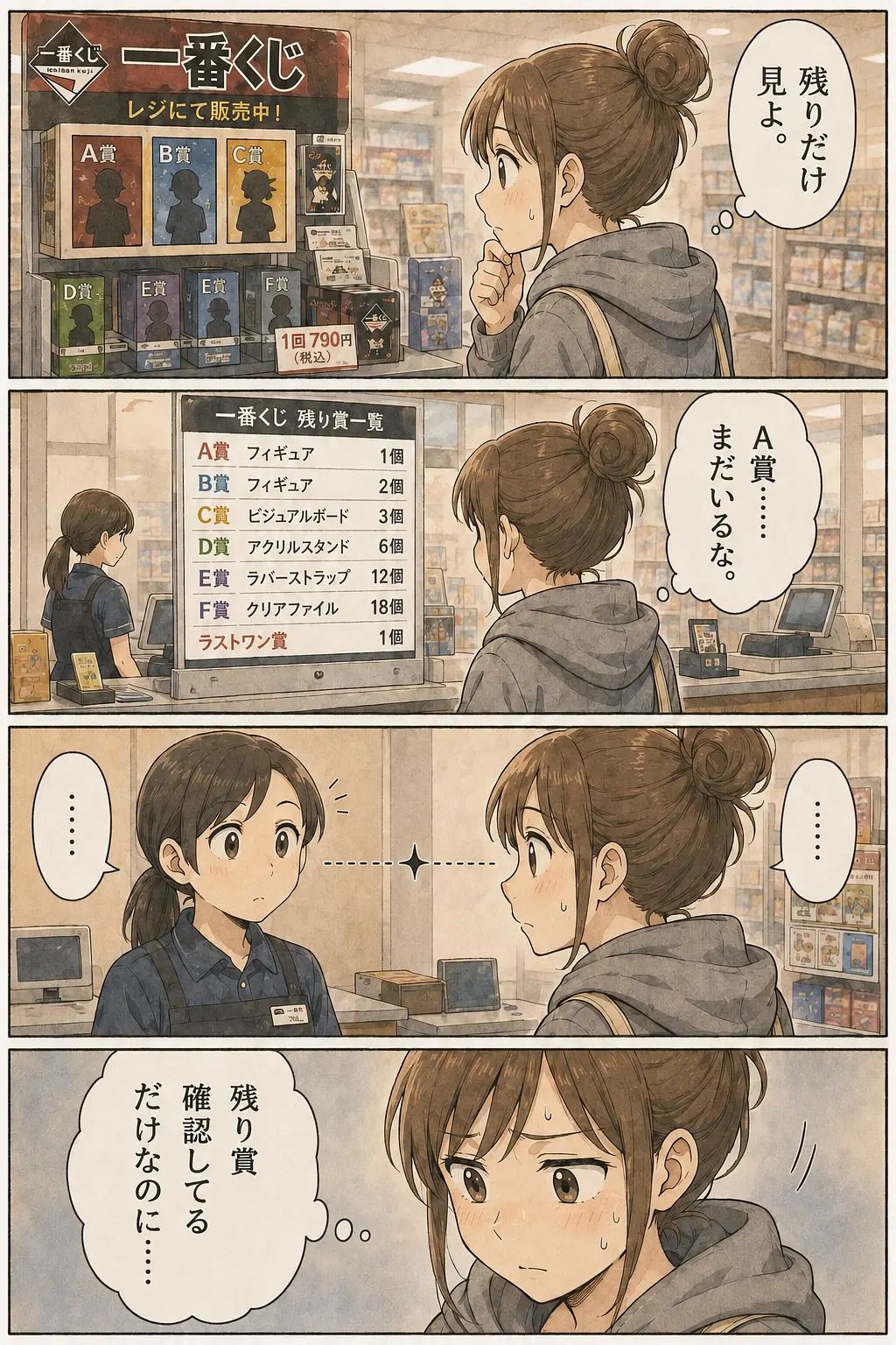 くじカスあるある #019「残り賞確認してるだけなのに」